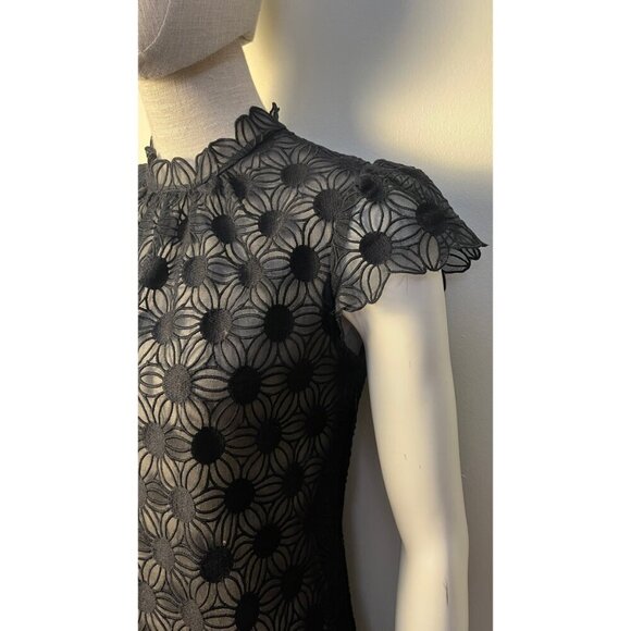 MILLY GUIPURE LACE IN GOTH DAISY SHEATH DRESS 4 - Picture 3 of 12